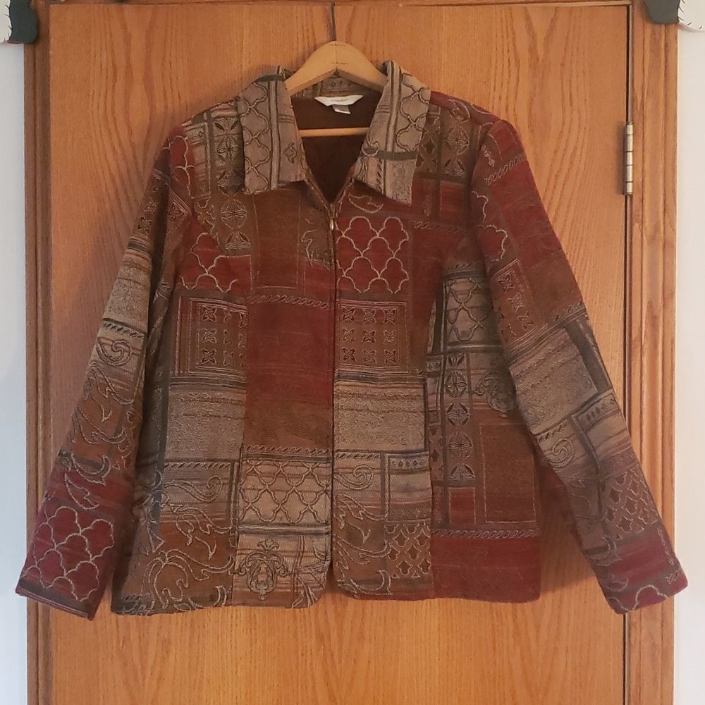 Beautiful CJ Banks Tapestry Jacket Sz 1X
